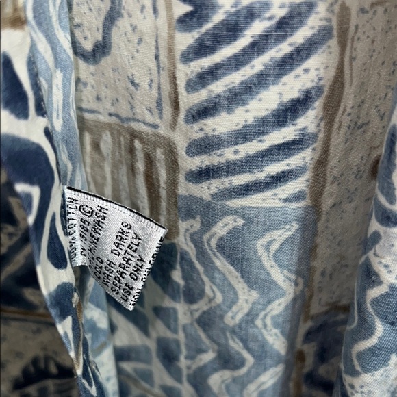 Pierre‎ Cardin Blue and Brown Casual Button Down Shirt - Picture 5 of 9